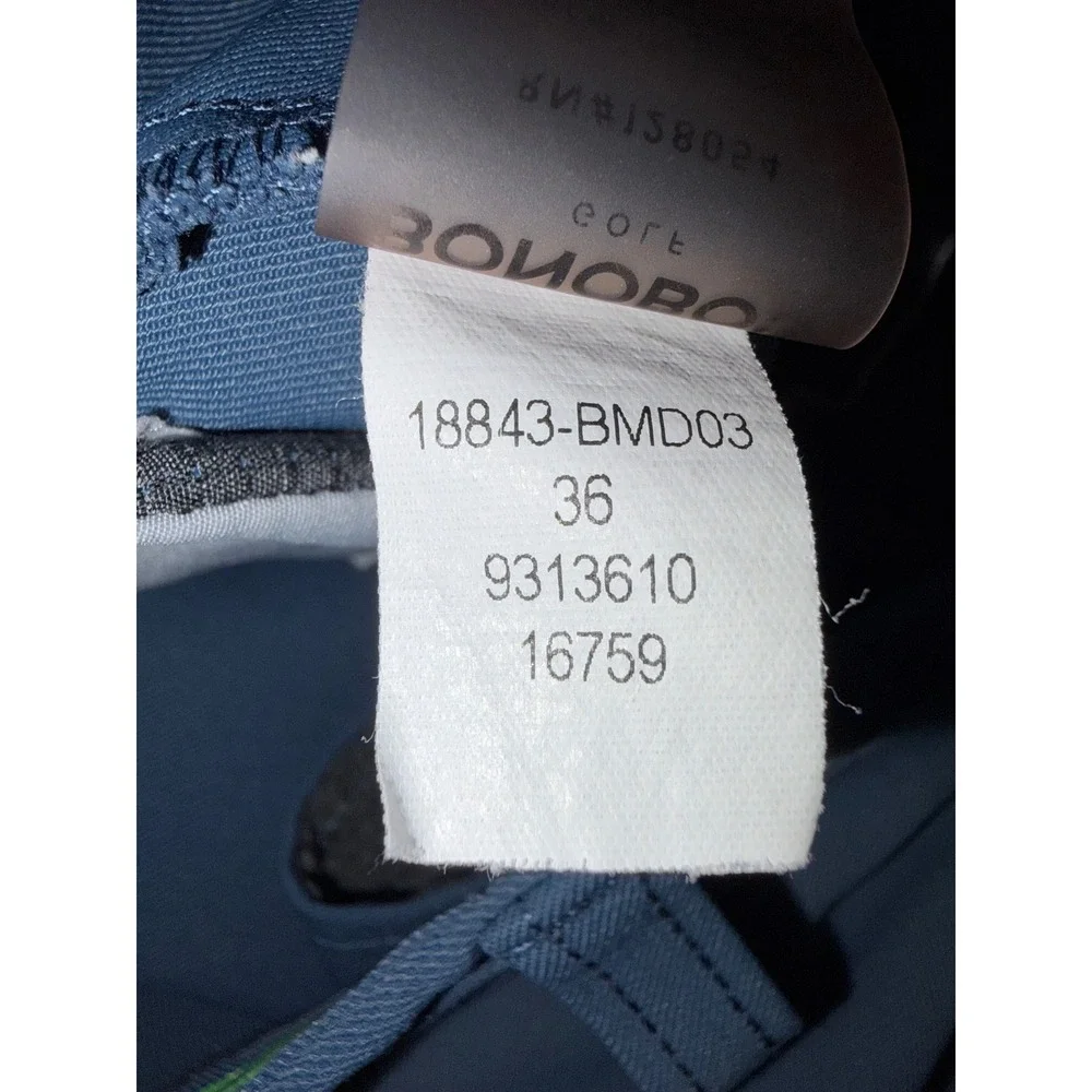 Bonobos Golf Mens Shorts Size 36 Blue 10‎ Inch Inseam Performance Twill